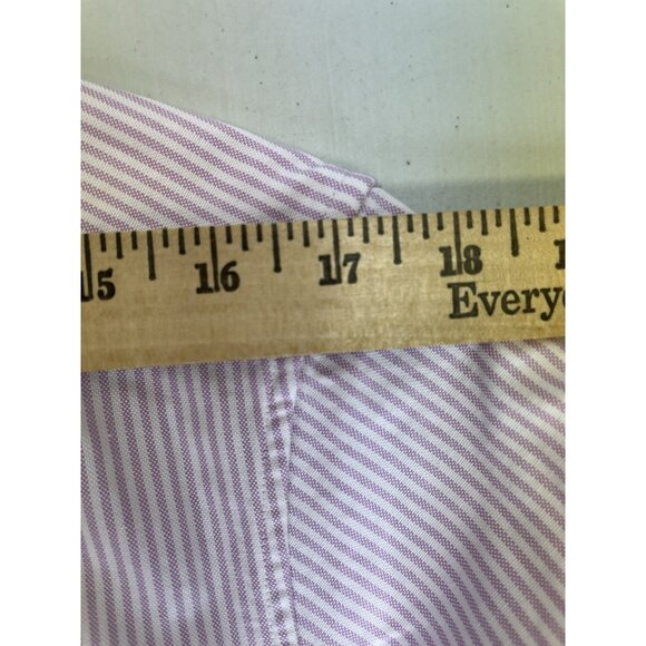 Frank and Eileen Shirt Womens XS Purple/Neutral Striped “Finbar” Designer Beachy - Picture 10 of 15